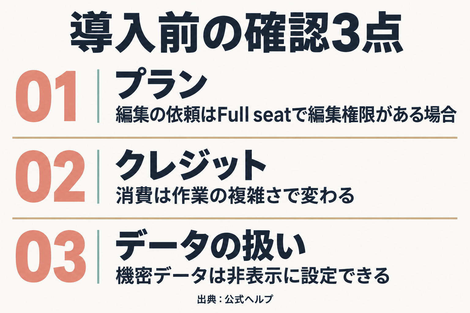 導入前に確認する3点のチェックリスト