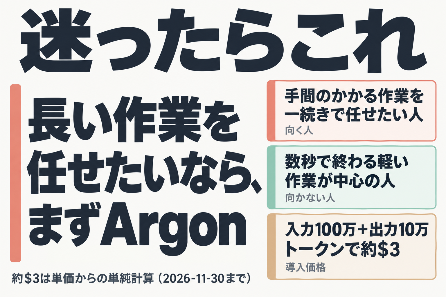 Argonが向く人・向かない人・導入価格の要点