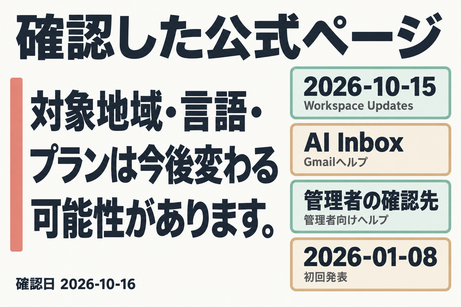 記事の出典となる公式ページ4件の一覧図