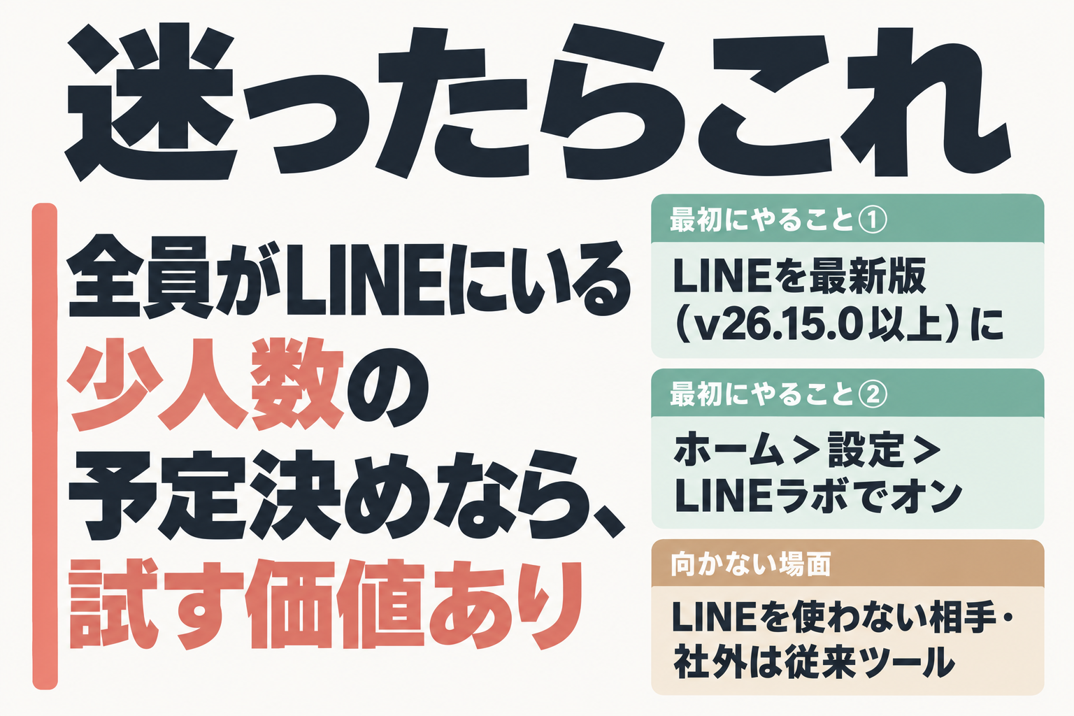 結論と最初にやる2つのこと